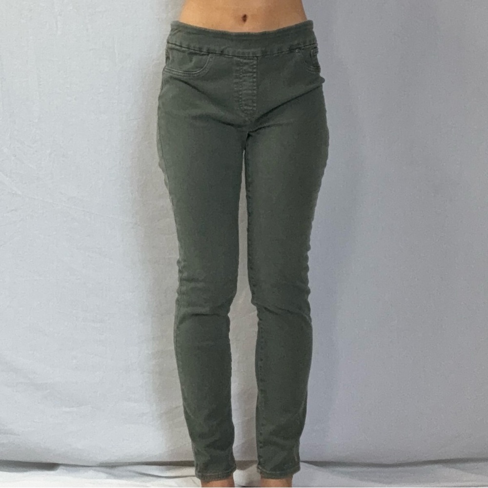Women’s Olive Green Slim Fit Jeans